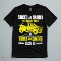 Tow Truck Driver Breakdown Lorry Thin Yellow Line Trucker T-Shirt thumb 5