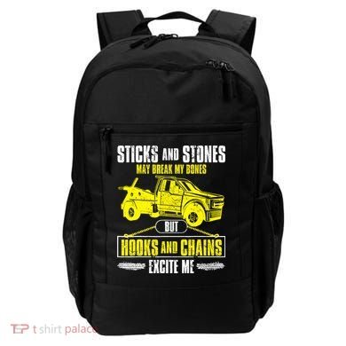 Tow Truck Driver Breakdown Lorry Thin Yellow Line Trucker Backpack
