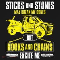 Tow Truck Driver Breakdown Lorry Thin Yellow Line Trucker Backpack thumb 2