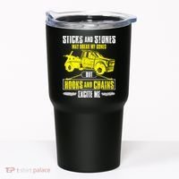 Tow Truck Driver Breakdown Lorry Thin Yellow Line Trucker Tumbler thumb 0