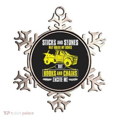 Tow Truck Driver Breakdown Lorry Thin Yellow Line Trucker Ornament