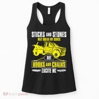 Tow Truck Driver Breakdown Lorry Thin Yellow Line Trucker Women's Tank Top thumb 0