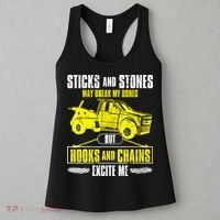 Tow Truck Driver Breakdown Lorry Thin Yellow Line Trucker Women's Tank Top thumb 3