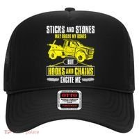 Tow Truck Driver Breakdown Lorry Thin Yellow Line Trucker Hat thumb 0