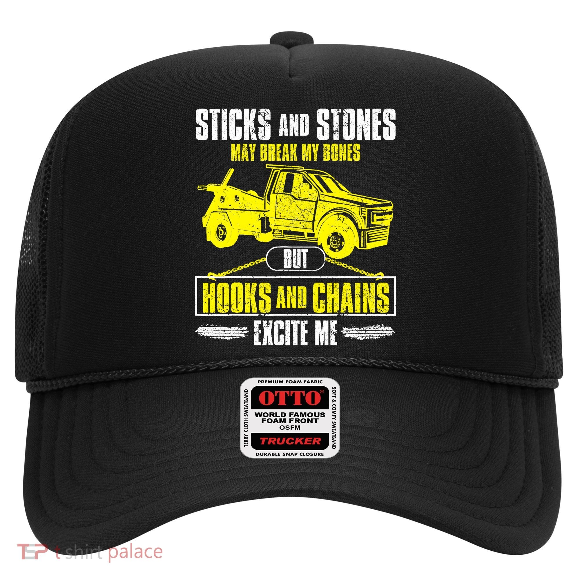 Tow Truck Driver Breakdown Lorry Thin Yellow Line Trucker Hat