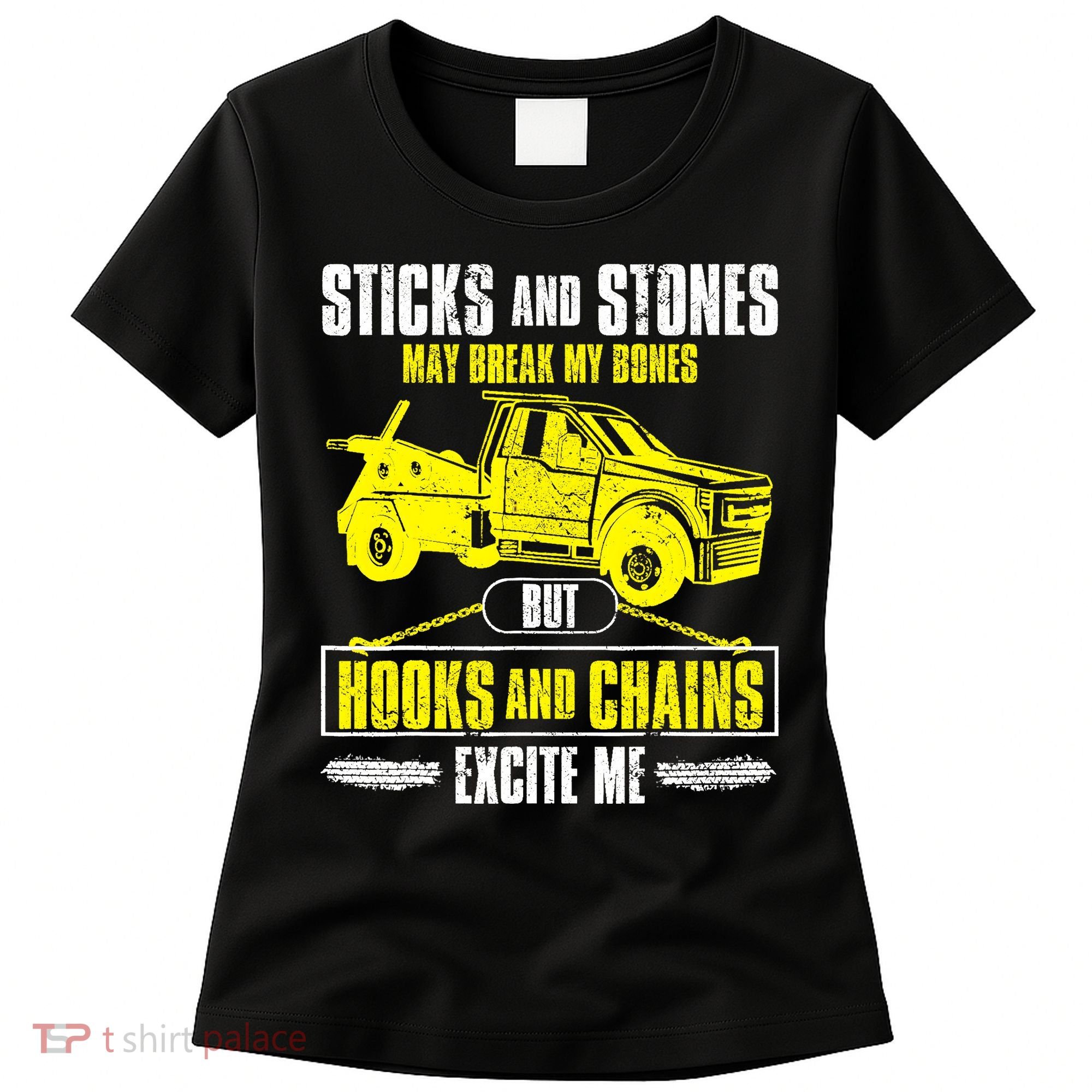 Tow Truck Driver Breakdown Lorry Thin Yellow Line Trucker Women's T-Shirt
