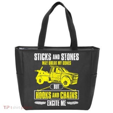 Tow Truck Driver Breakdown Lorry Thin Yellow Line Trucker Tote Bag
