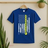 Tow Truck Driver Thin Yellow Line Usa Flag Gift Towing Dad Gift T-Shirt thumb 2