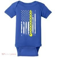 Tow Truck Driver Thin Yellow Line Usa Flag Gift Towing Dad Gift Baby Bodysuit thumb 0