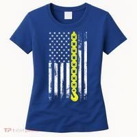 Tow Truck Driver Thin Yellow Line Usa Flag Gift Towing Dad Gift Women's T-Shirt thumb 0