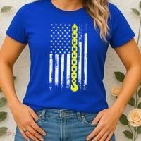 Tow Truck Driver Thin Yellow Line Usa Flag Gift Towing Dad Gift Women's T-Shirt thumb 2
