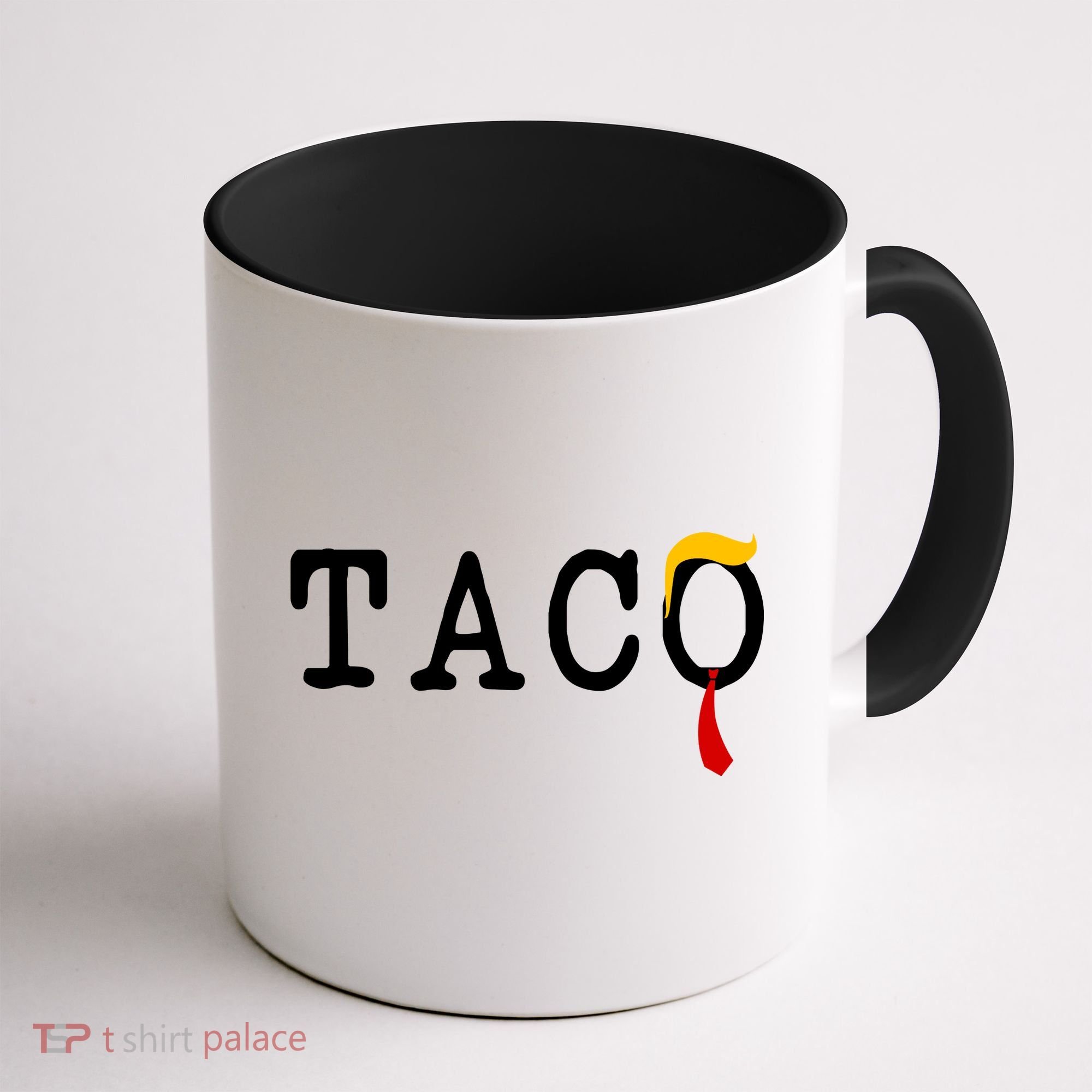 Taco Trump Donald Hair Tie Logo Funny Trending Coffee Mug