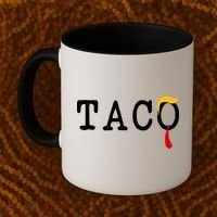 Taco Trump Donald Hair Tie Logo Funny Trending Coffee Mug thumb 2