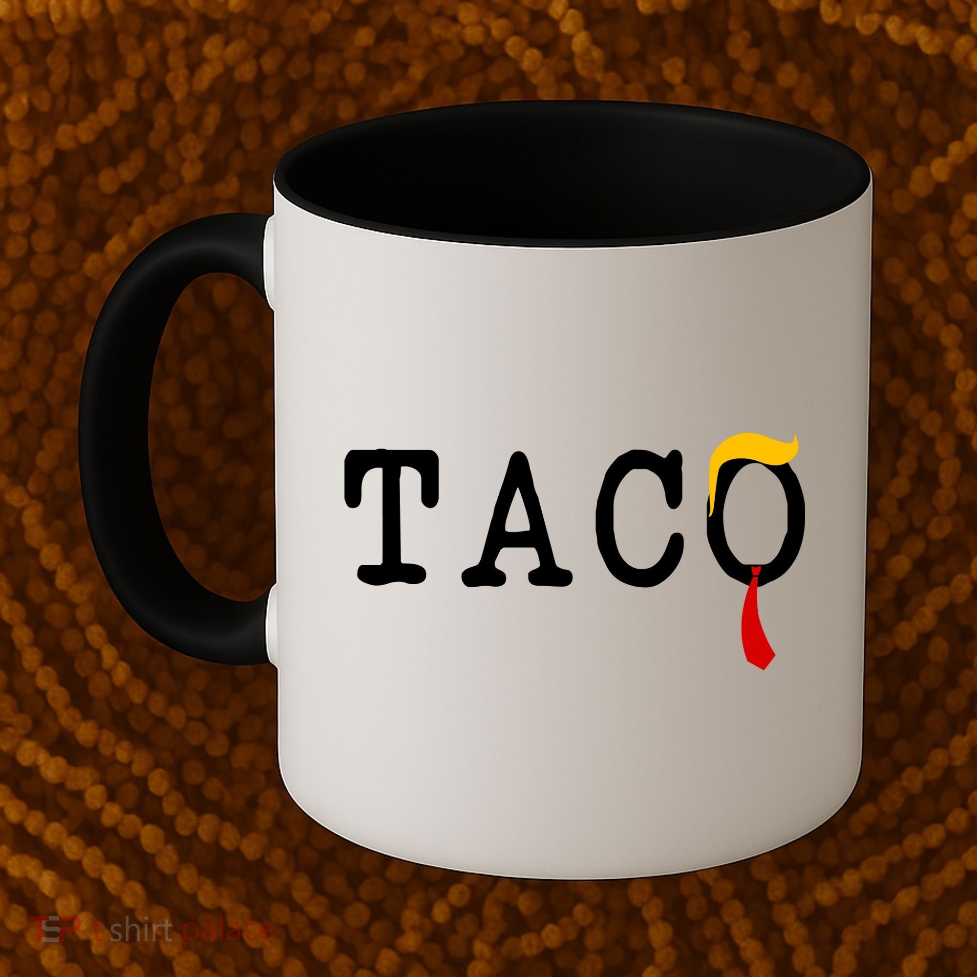 Taco Trump Donald Hair Tie Logo Funny Trending Coffee Mug