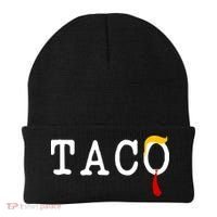 Taco Trump Donald Hair Tie Logo Funny Trending Beanie thumb 0