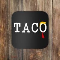 Taco Trump Donald Hair Tie Logo Funny Trending Coaster thumb 0