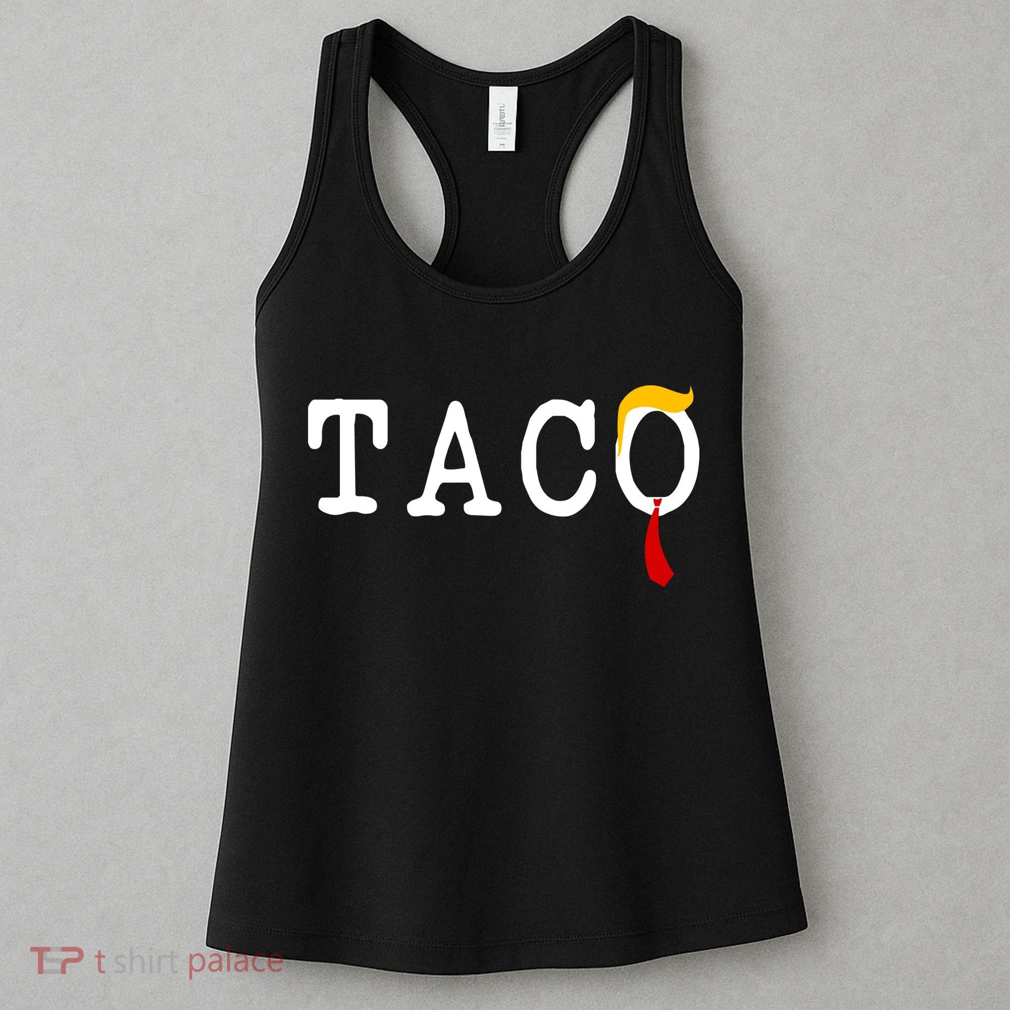 Taco Trump Donald Hair Tie Logo Funny Trending Women's Tank Top