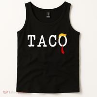 Taco Trump Donald Hair Tie Logo Funny Trending Tank Top thumb 2