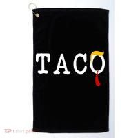 Taco Trump Donald Hair Tie Logo Funny Trending Golf Towel thumb 0