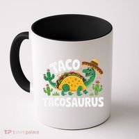 Tacosaurus Taco Dinosaur Funny Dino Cinco De Mayo Mexican Coffee Mug thumb 0