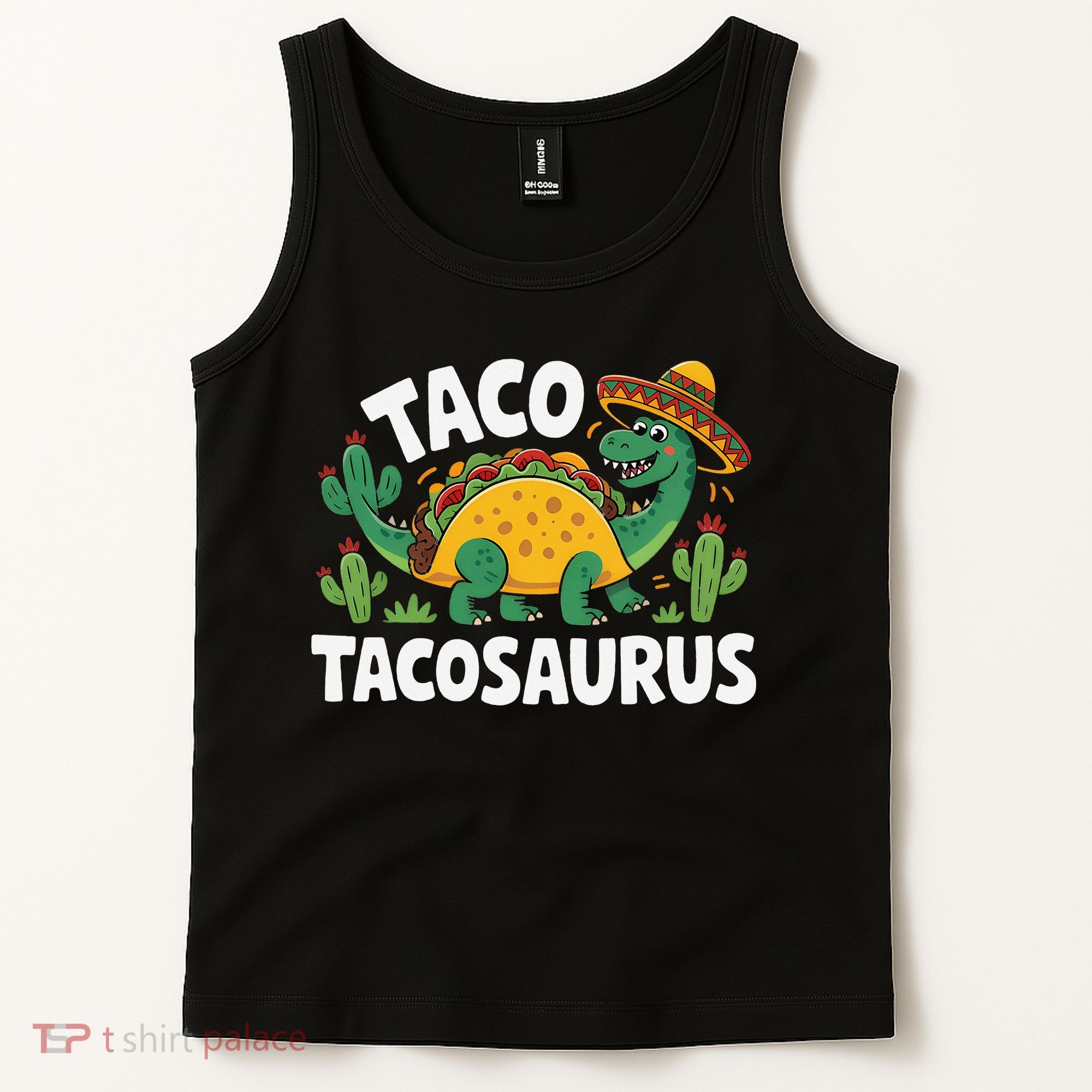 Tacosaurus Taco Dinosaur Funny Dino Cinco De Mayo Mexican Tank Top