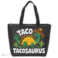 Tacosaurus Taco Dinosaur Funny Dino Cinco De Mayo Mexican Tote Bag thumb 0