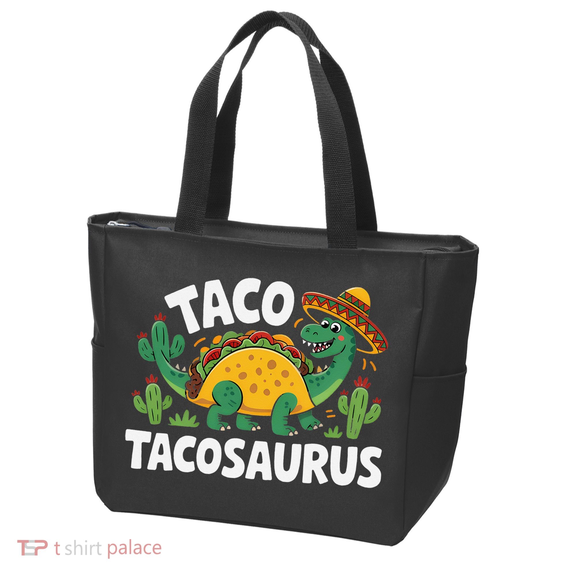 Tacosaurus Taco Dinosaur Funny Dino Cinco De Mayo Mexican Tote Bag