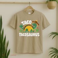 Tacosaurus Taco Dinosaur Funny Dino Cinco De Mayo Mexican T-Shirt thumb 2