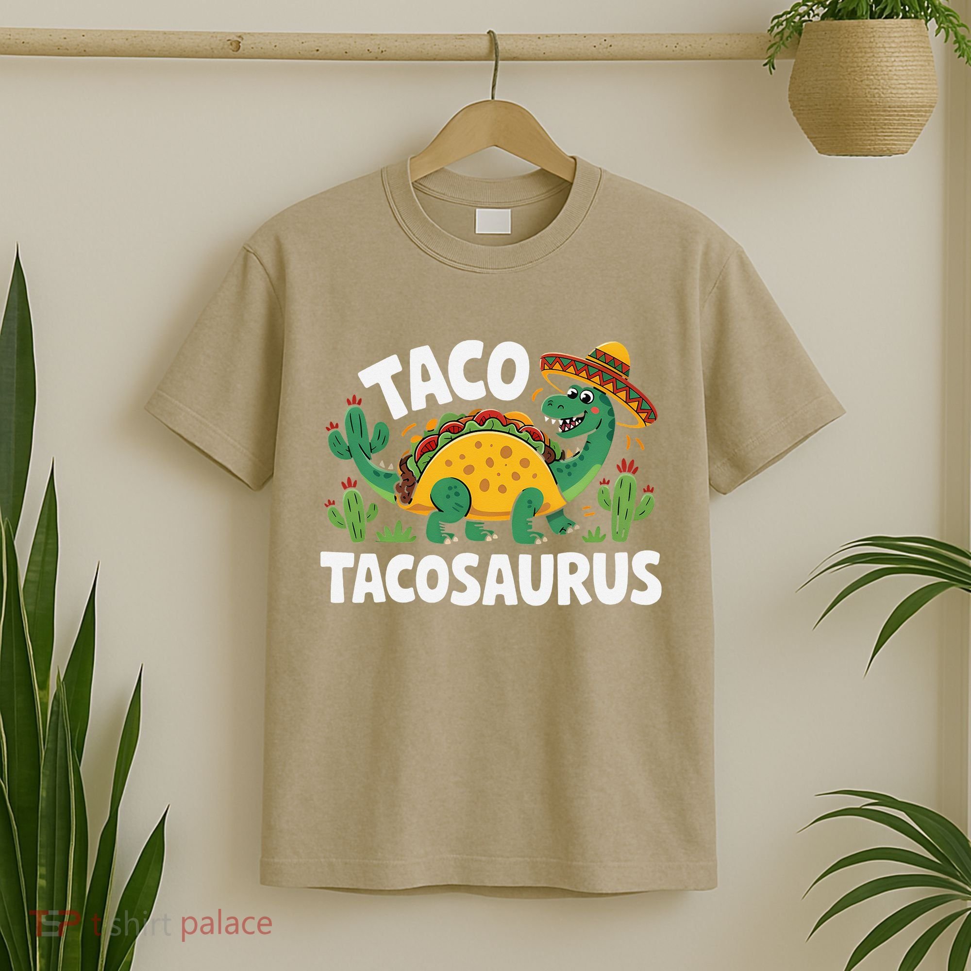 Tacosaurus Taco Dinosaur Funny Dino Cinco De Mayo Mexican T-Shirt