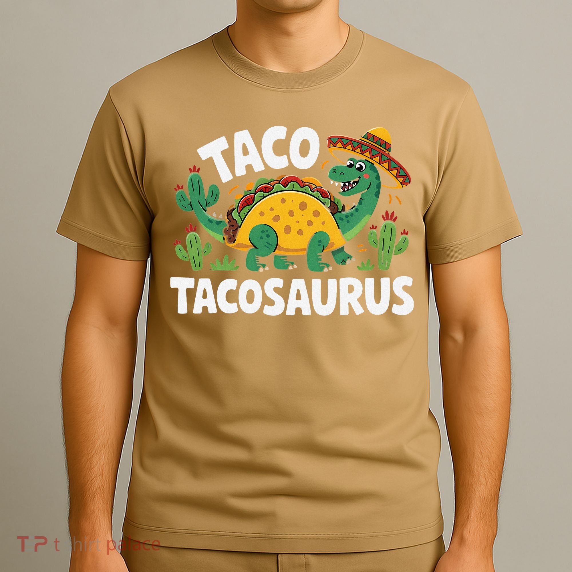 Tacosaurus Taco Dinosaur Funny Dino Cinco De Mayo Mexican T-Shirt