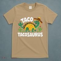 Tacosaurus Taco Dinosaur Funny Dino Cinco De Mayo Mexican T-Shirt thumb 5