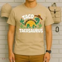 Tacosaurus Taco Dinosaur Funny Dino Cinco De Mayo Mexican T-Shirt thumb 6
