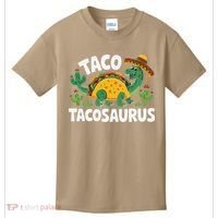 Tacosaurus Taco Dinosaur Funny Dino Cinco De Mayo Mexican Kids T-Shirt thumb 0