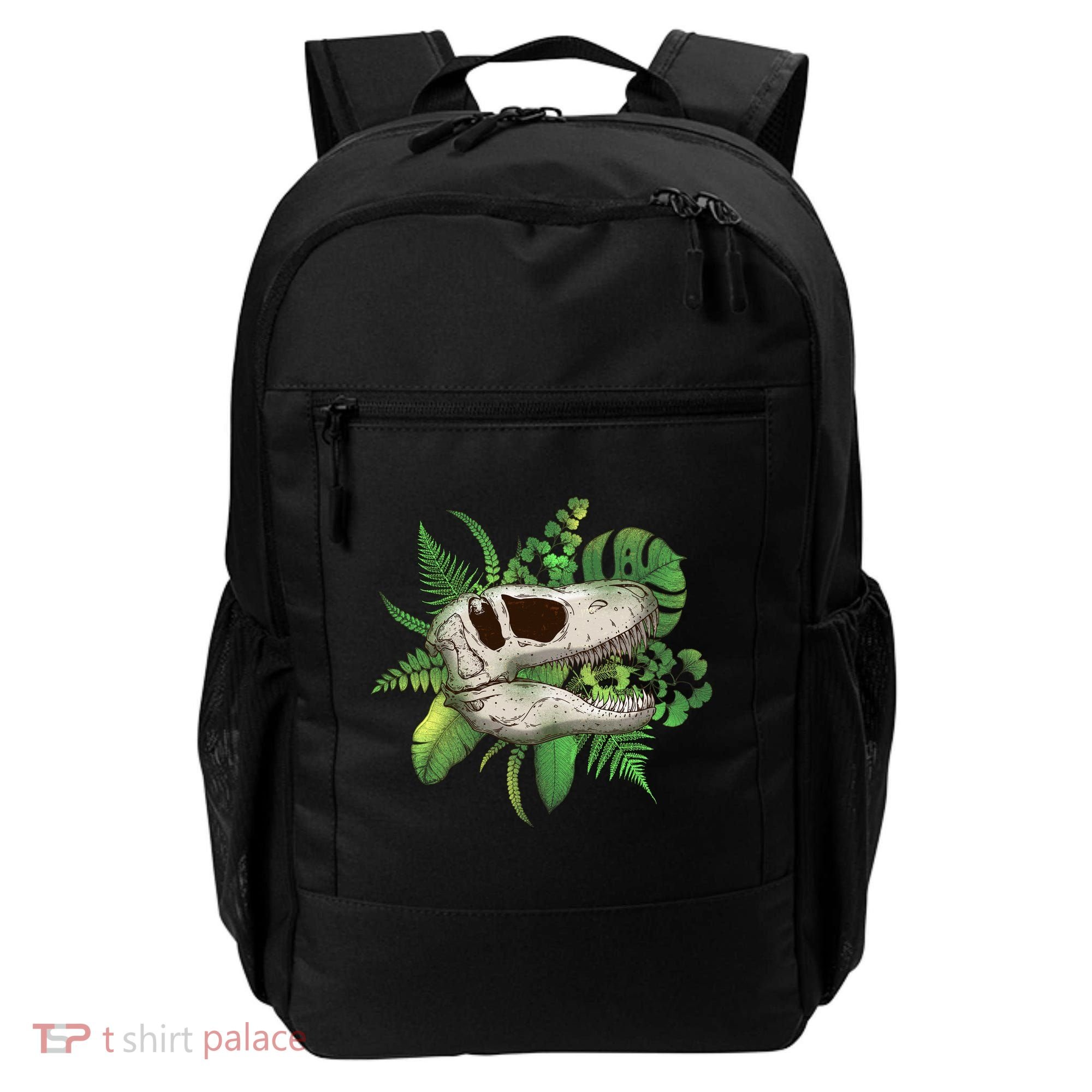 Tropical TRex Dinosaur Skull Backpack