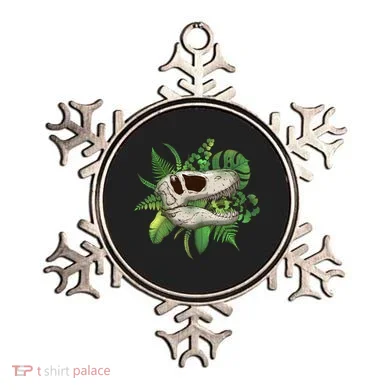 Tropical TRex Dinosaur Skull Ornament