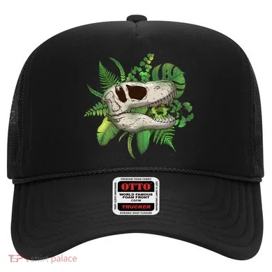 Tropical TRex Dinosaur Skull Hat
