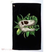 Tropical TRex Dinosaur Skull Golf Towel thumb 0