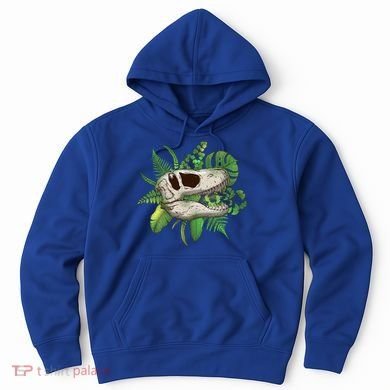 Tropical TRex Dinosaur Skull Hoodie