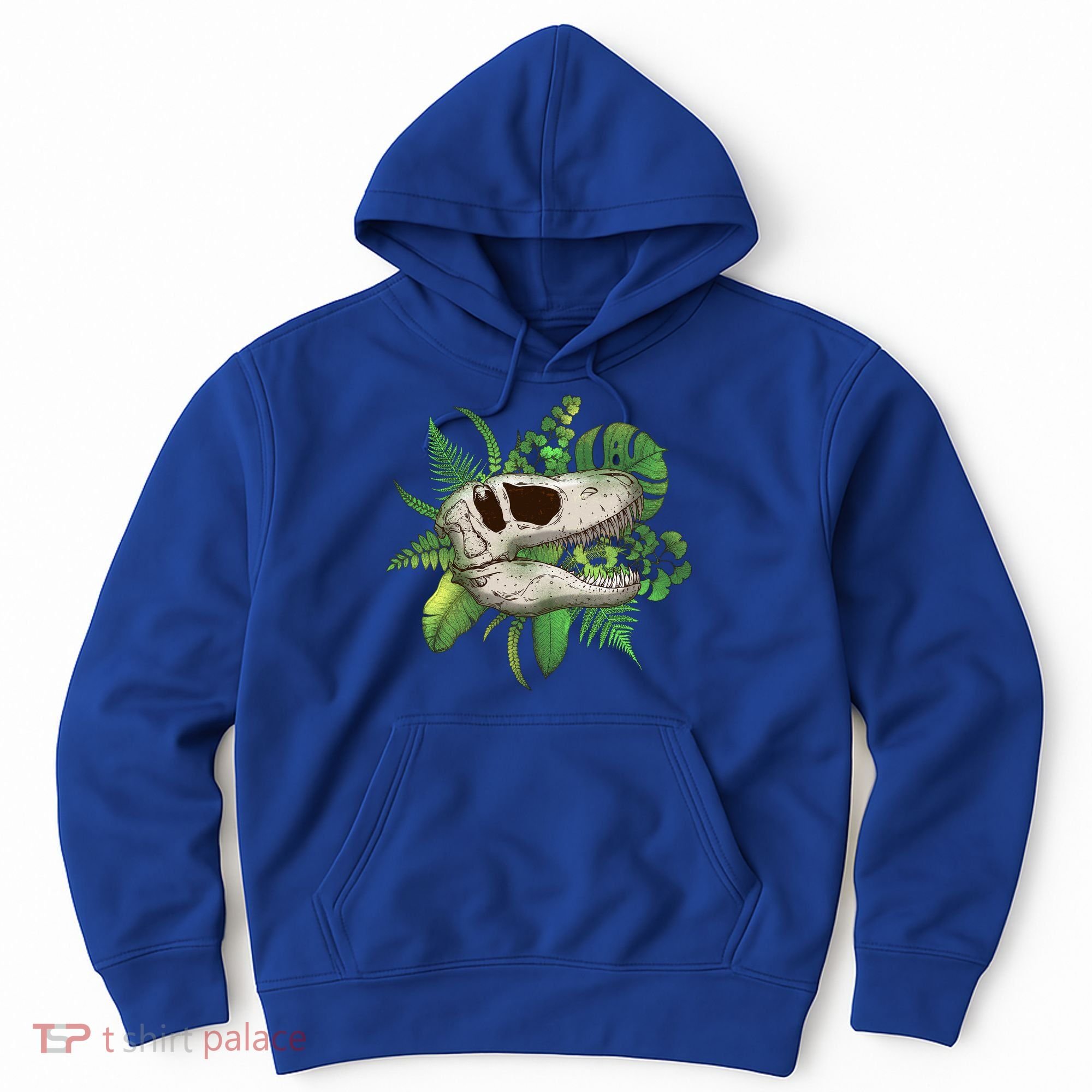 Tropical TRex Dinosaur Skull Hoodie