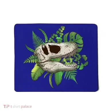 Tropical TRex Dinosaur Skull Mousepad