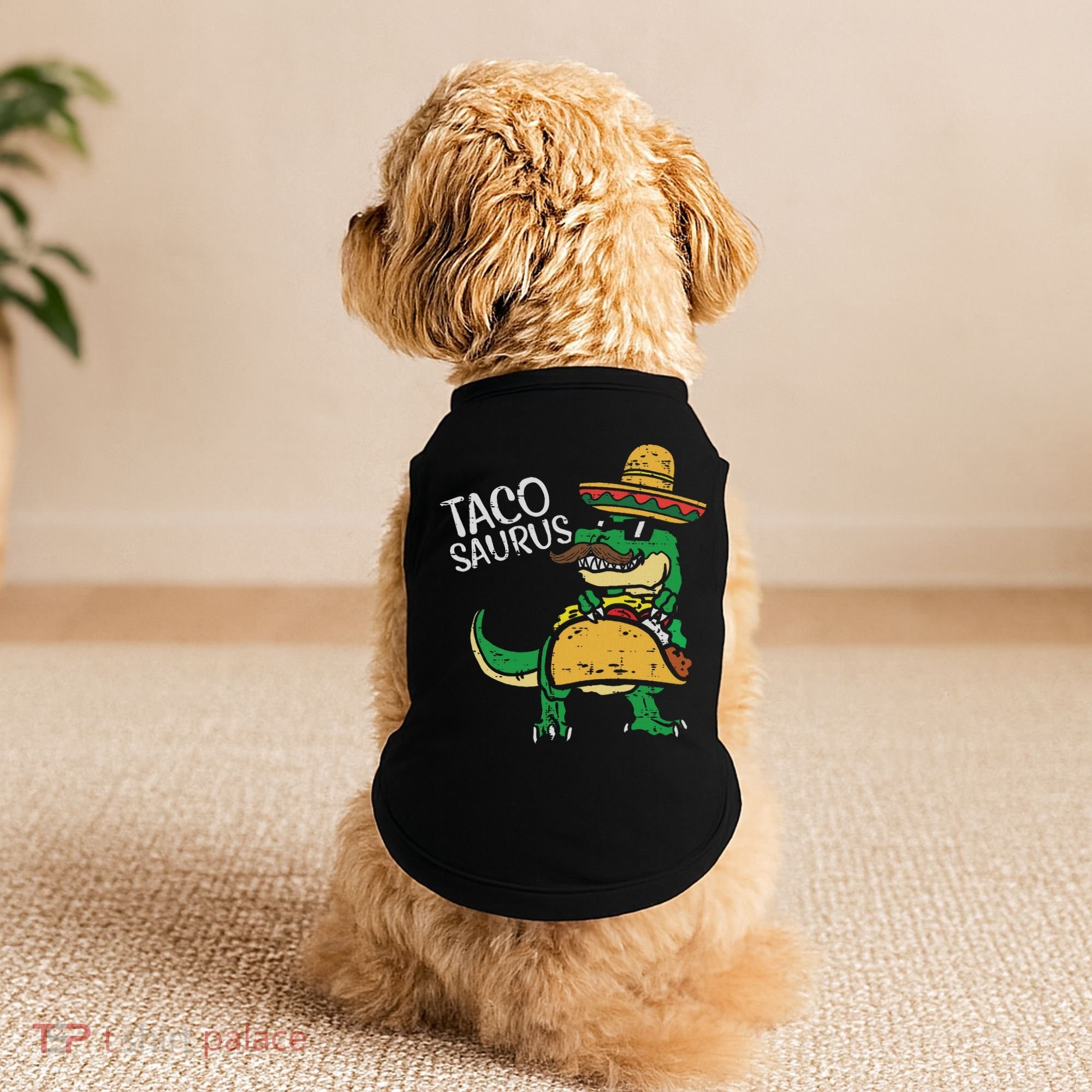 Tacosaurus Taco Dino Trex Cinco De Mayo Doggie Tank