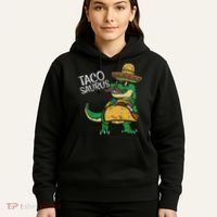 Tacosaurus Taco Dino Trex Cinco De Mayo Hoodie thumb 5