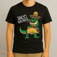 Tacosaurus Taco Dino Trex Cinco De Mayo T-Shirt thumb 3