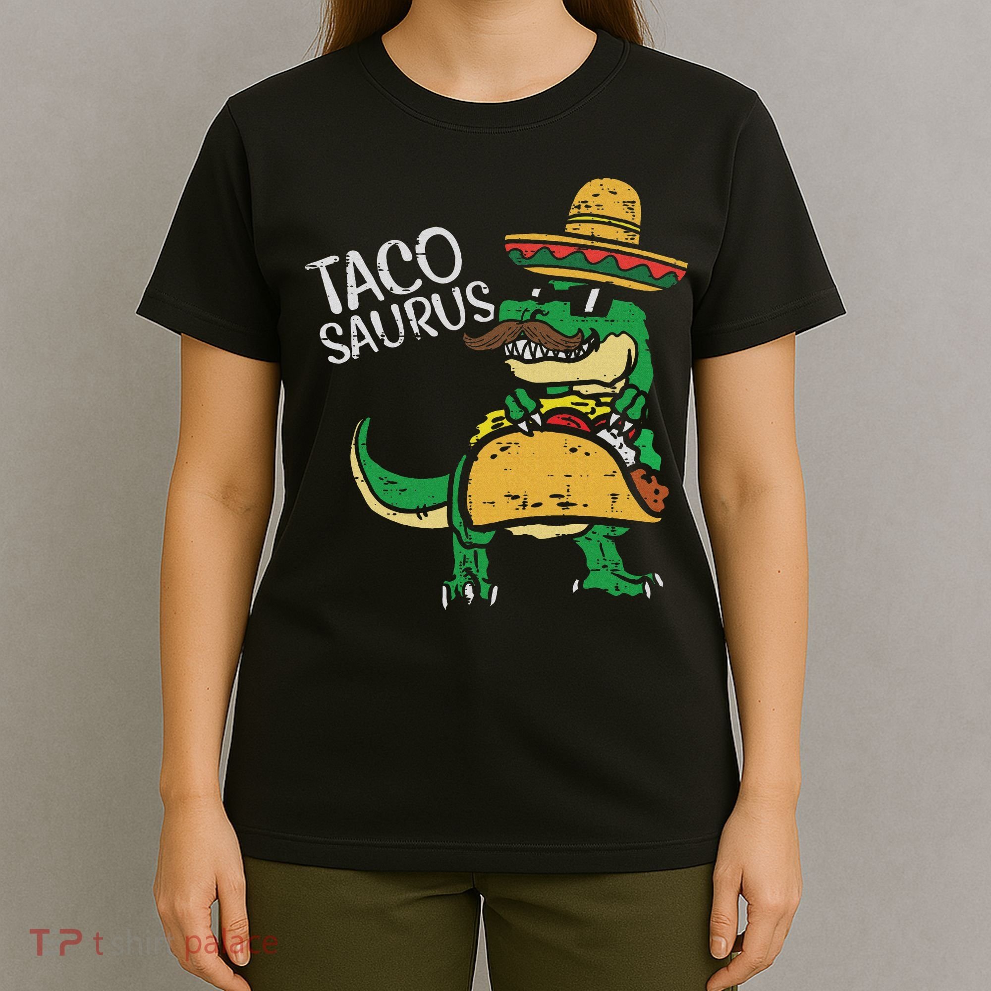 Tacosaurus Taco Dino Trex Cinco De Mayo T-Shirt