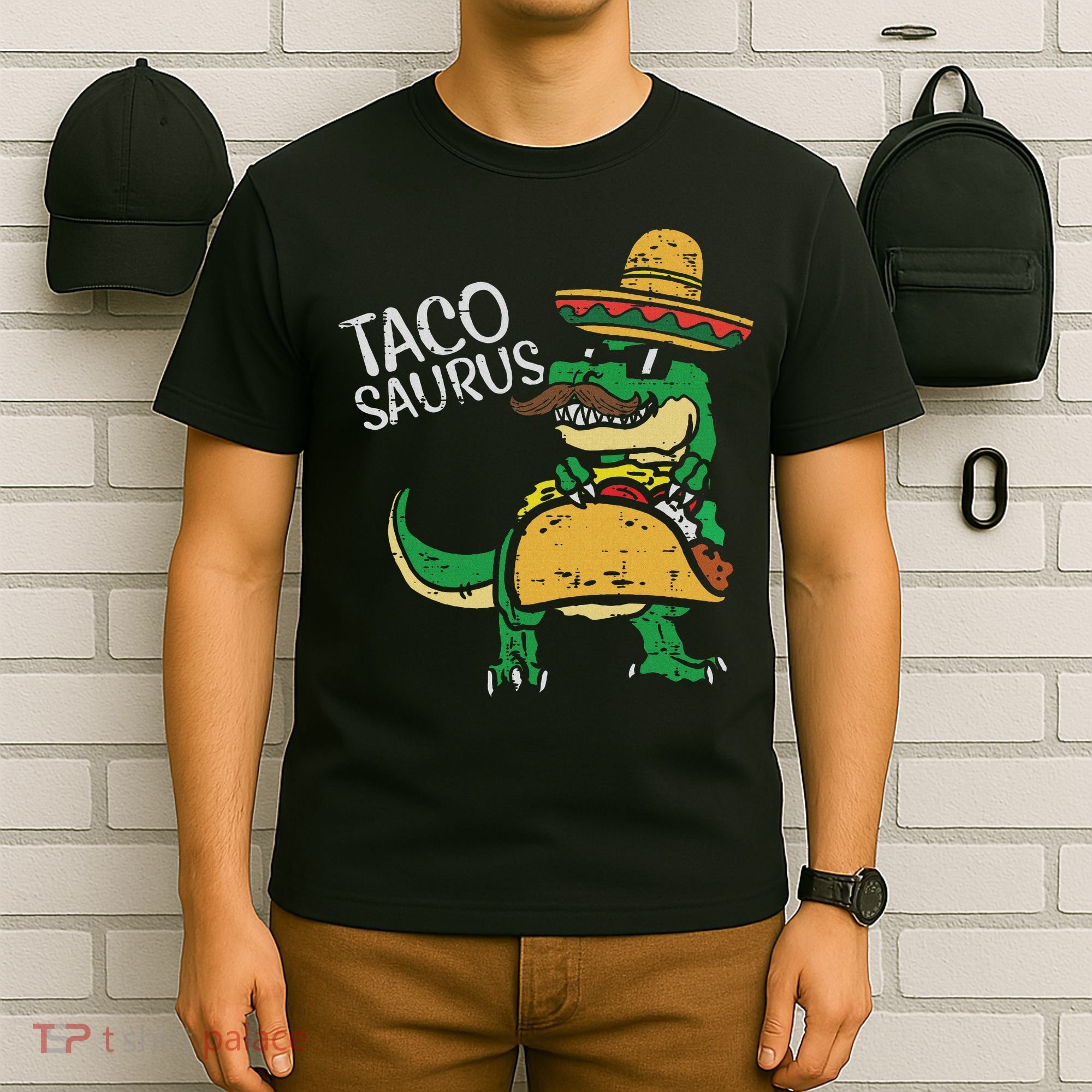 Tacosaurus Taco Dino Trex Cinco De Mayo T-Shirt