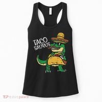 Tacosaurus Taco Dino Trex Cinco De Mayo Women's Tank Top thumb 0