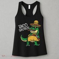 Tacosaurus Taco Dino Trex Cinco De Mayo Women's Tank Top thumb 3