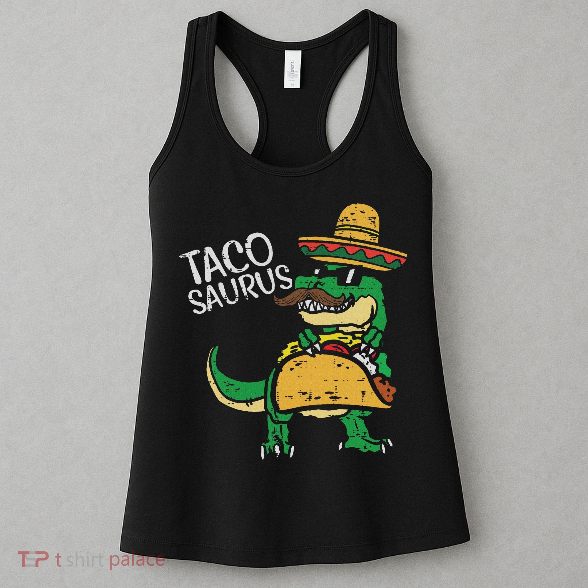 Tacosaurus Taco Dino Trex Cinco De Mayo Women's Tank Top