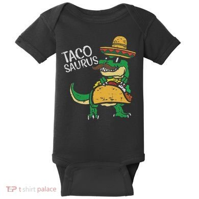 Tacosaurus Taco Dino Trex Cinco De Mayo Baby Bodysuit