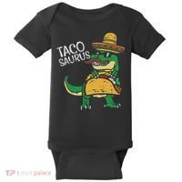 Tacosaurus Taco Dino Trex Cinco De Mayo Baby Bodysuit thumb 0
